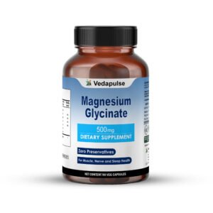 Magnesium Glycinate 500mg Capsules | Vedapulse