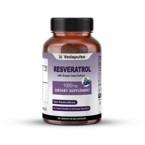 Resveratrol with Grape Seed Extract 1000mg | Vedapulse